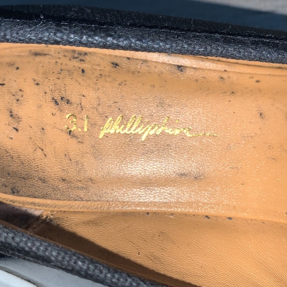 3.1 Phillip Lim Black Shoes with White Platform Soles 7.5 - Picture 6 of 8